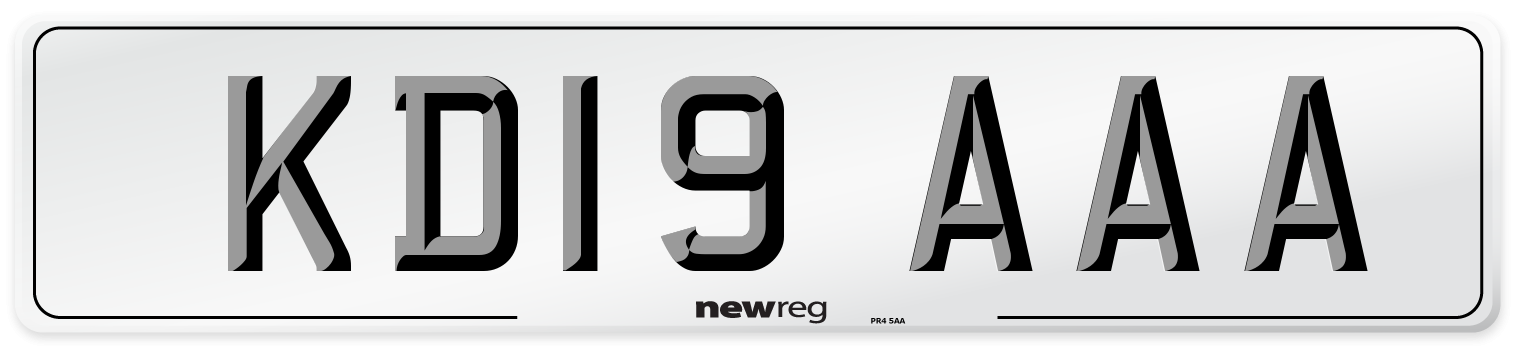 KD19 AAA Number Plate from New Reg